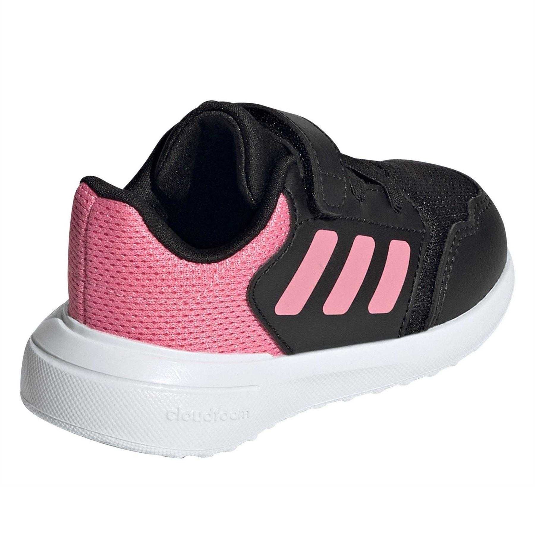 Core Black-Pink - Back - Adidas Childrens-Kids Tensaur Run 3.0 Trainers