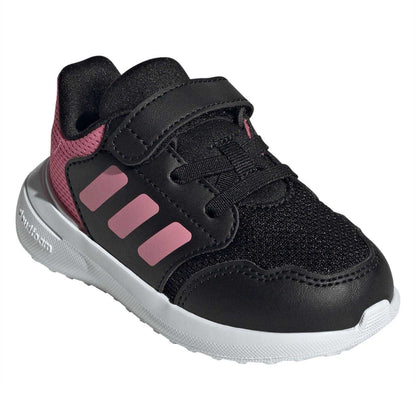 Core Black-Pink - Front - Adidas Childrens-Kids Tensaur Run 3.0 Trainers