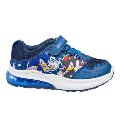 Blue - Front - Sonic The Hedgehog Childrens-Kids Light Up Trainers