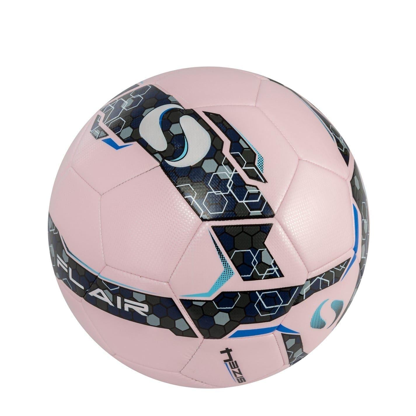 Pink-Black - Side - Sondico Childrens-Kids Geometric Hexagon Football