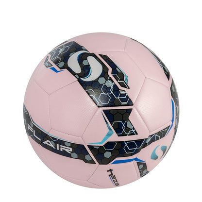 Pink-Black - Side - Sondico Childrens-Kids Geometric Hexagon Football