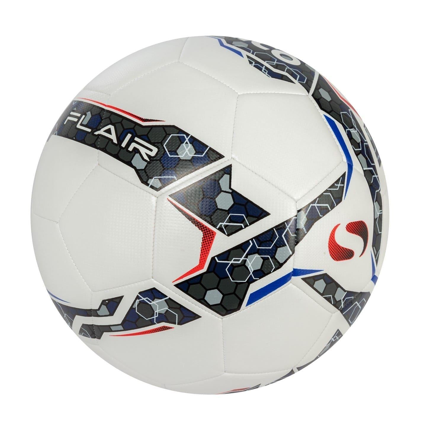 White-Black - Back - Sondico Childrens-Kids Geometric Hexagon Football