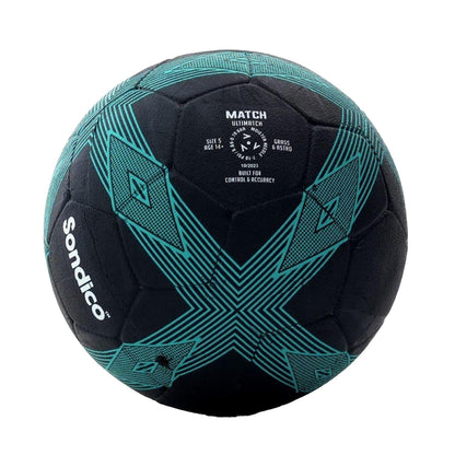Black - Back - Sondico Teen Match Football