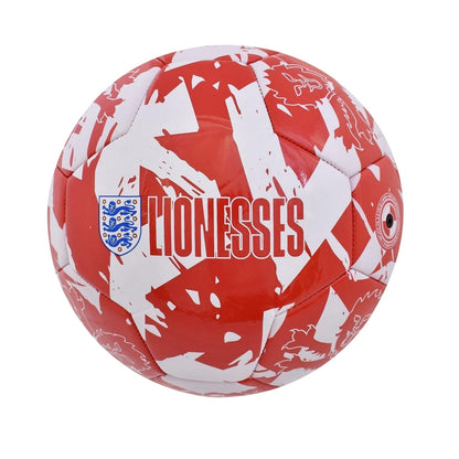 Red-White - Front - England Lionesses Graphic Print Football