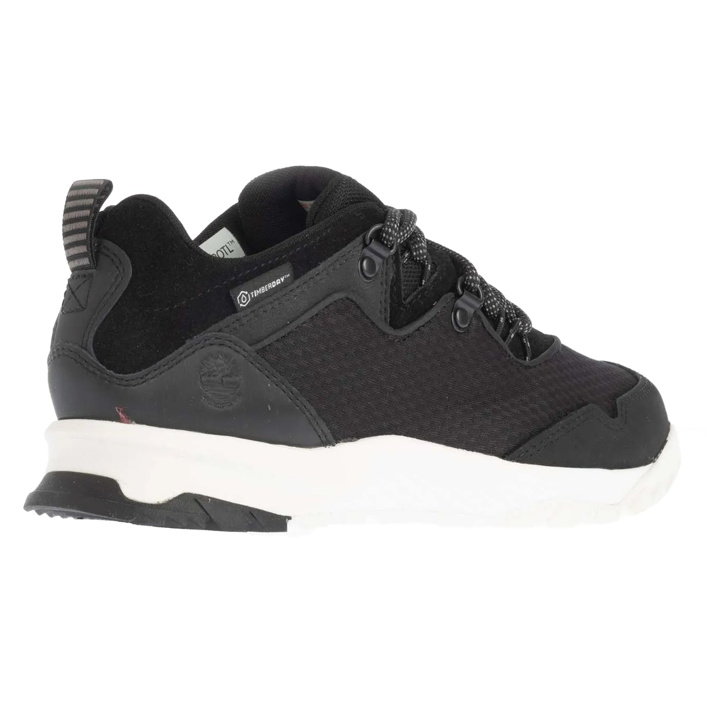 Black - Back - Timberland Womens-Ladies Lace Up Leather Low Waterproof Hiking Shoes
