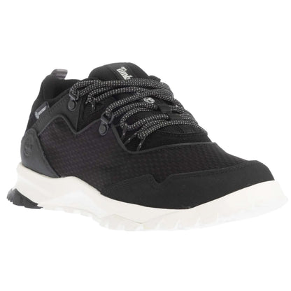 Black - Front - Timberland Womens-Ladies Lace Up Leather Low Waterproof Hiking Shoes