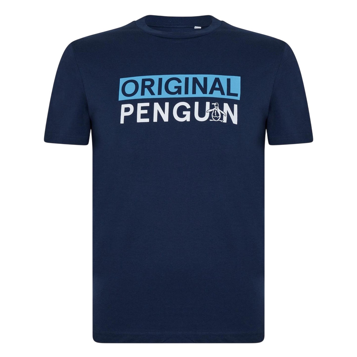 Yale Blue - Front - Original Penguin Mens Logo T-Shirt