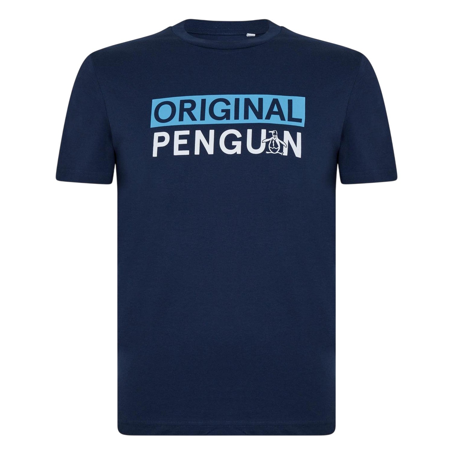 Yale Blue - Front - Original Penguin Mens Logo T-Shirt