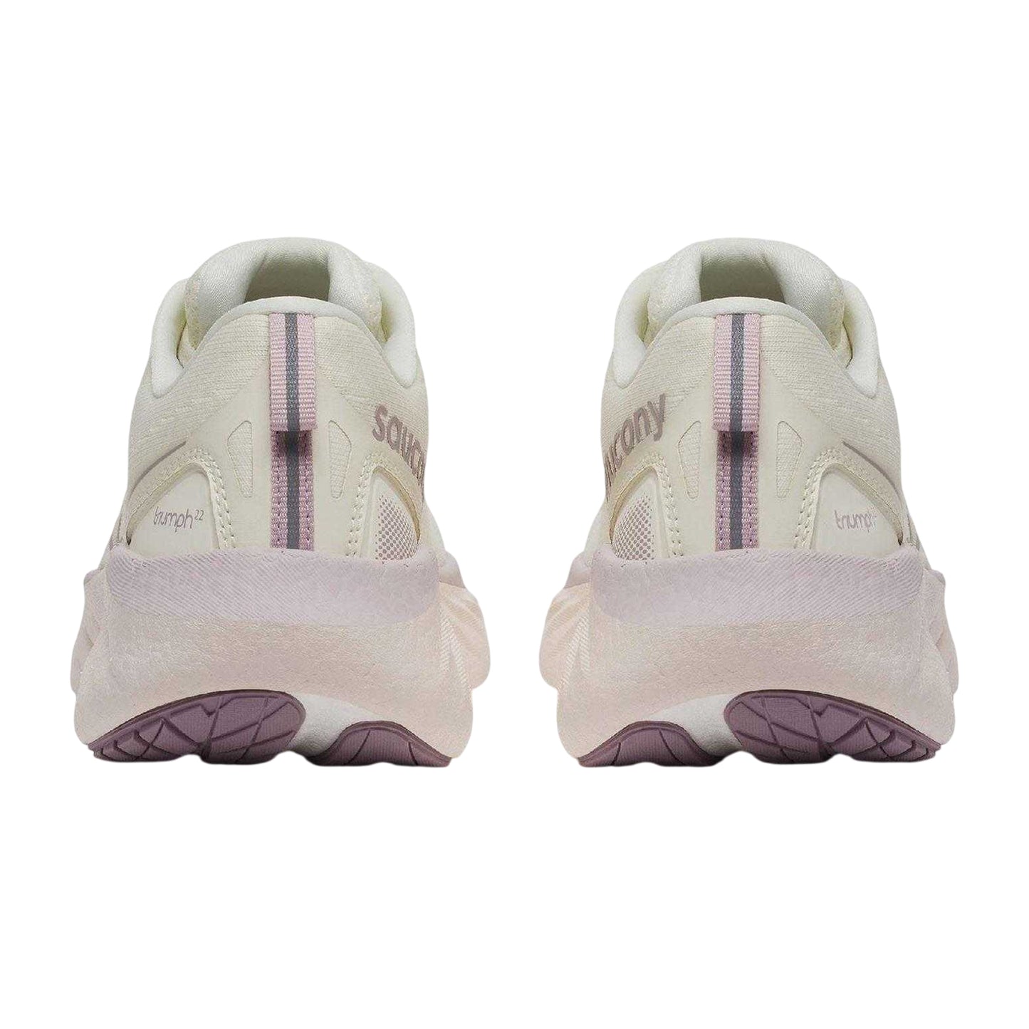 Off White - Back - Saucony Womens-Ladies Triumph 22 Running Shoes