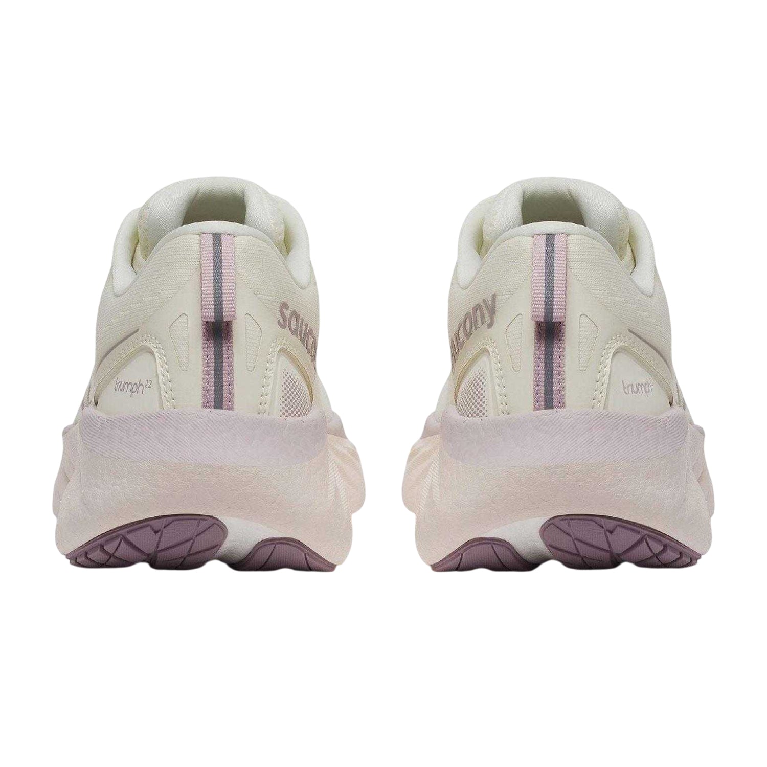 Off White - Back - Saucony Womens-Ladies Triumph 22 Running Shoes