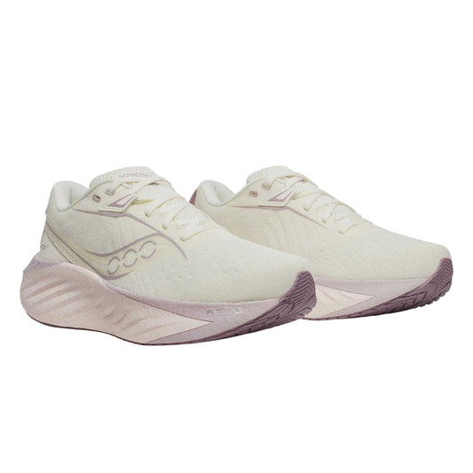 Off White - Front - Saucony Womens-Ladies Triumph 22 Running Shoes