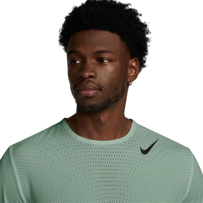 Green - Side - Nike Mens Aero Swoosh Short-Sleeved Top