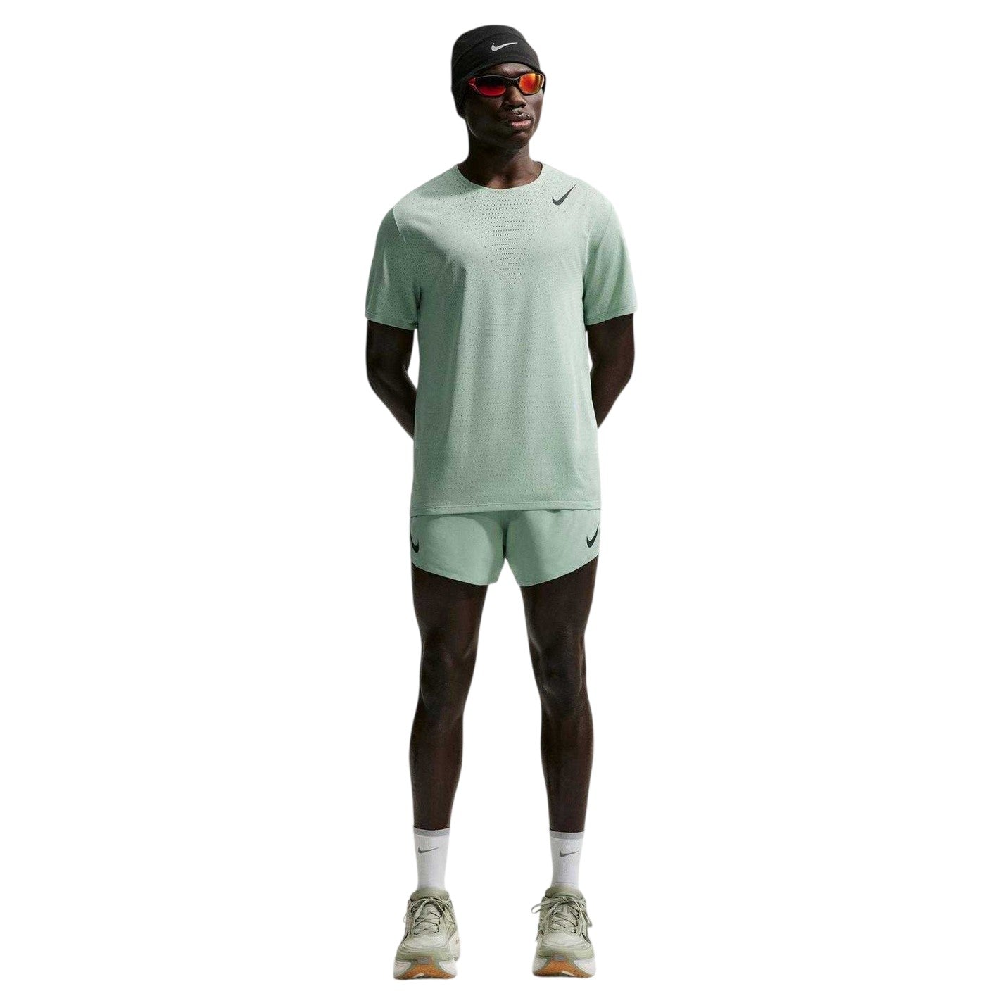 Green - Lifestyle - Nike Mens Aero Swoosh Short-Sleeved Top