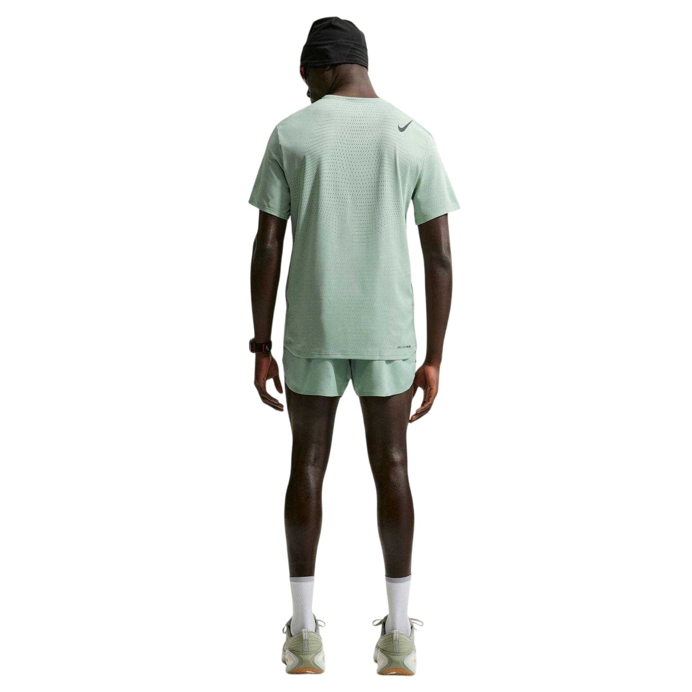 Green - Pack Shot - Nike Mens Aero Swoosh Short-Sleeved Top