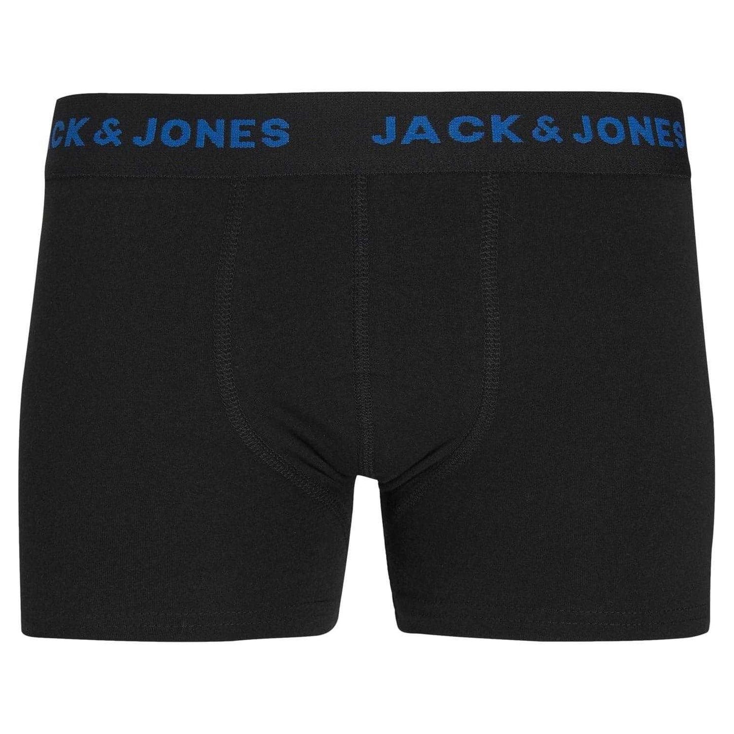 Black - Back - Jack And Jones Childrens-Kids Basic Boxer Briefs (Pack of 7)