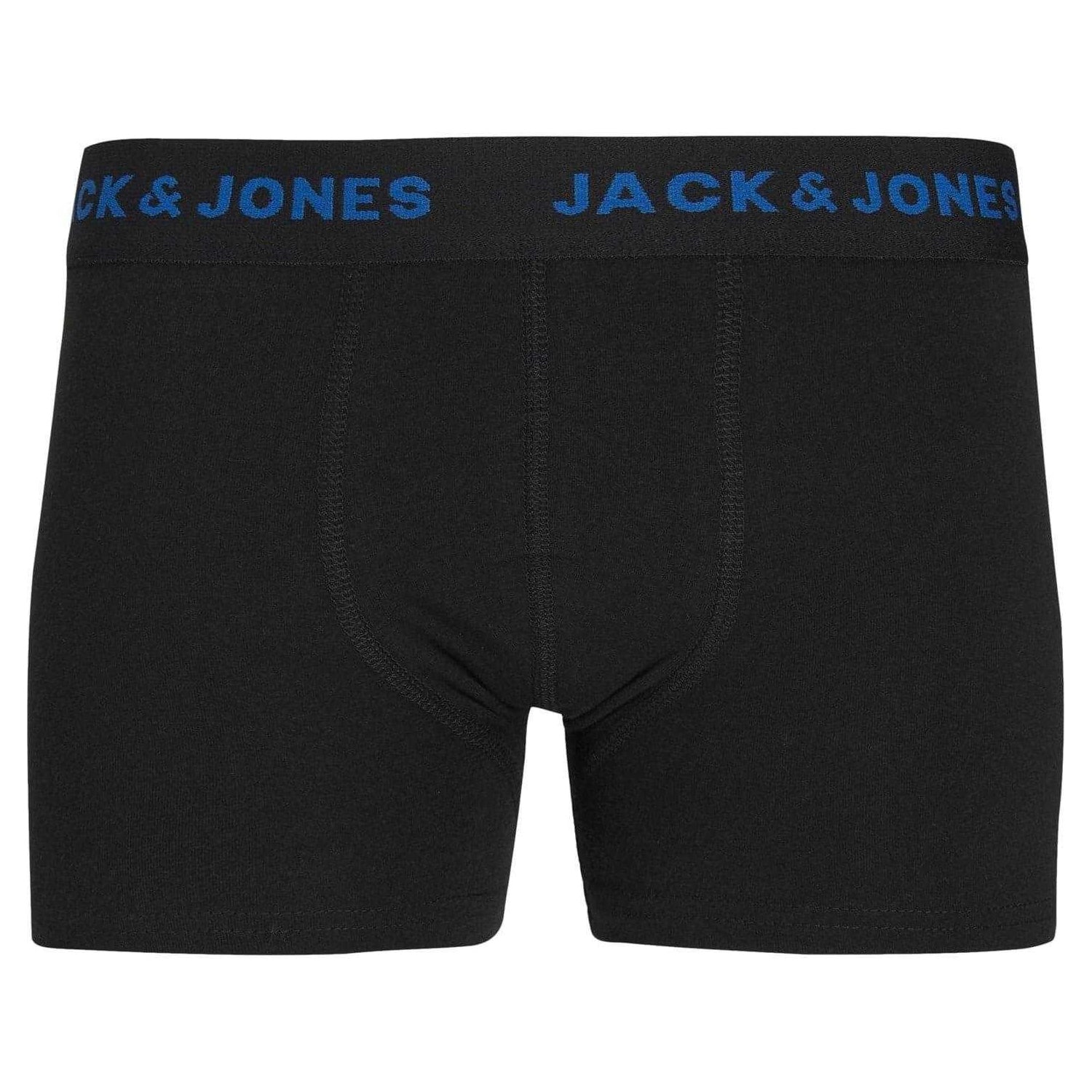Black - Back - Jack And Jones Childrens-Kids Basic Boxer Briefs (Pack of 7)
