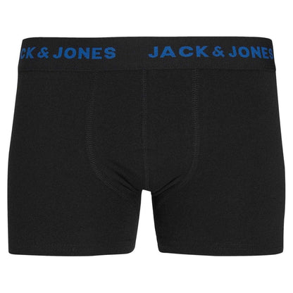 Black - Back - Jack And Jones Childrens-Kids Basic Boxer Briefs (Pack of 7)
