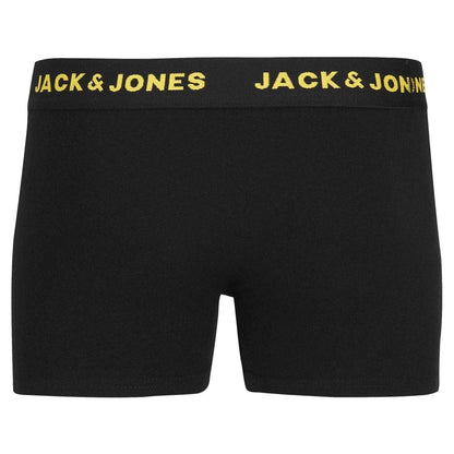 Black - Side - Jack And Jones Childrens-Kids Basic Boxer Briefs (Pack of 7)