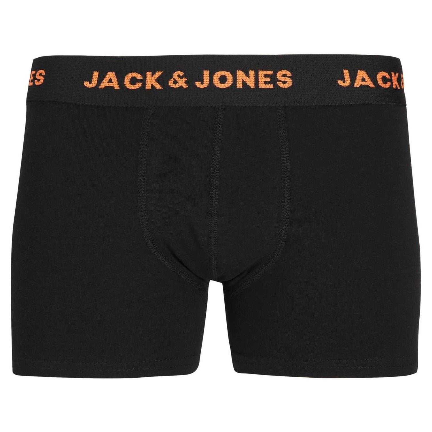 Black - Pack Shot - Jack And Jones Childrens-Kids Basic Boxer Briefs (Pack of 7)