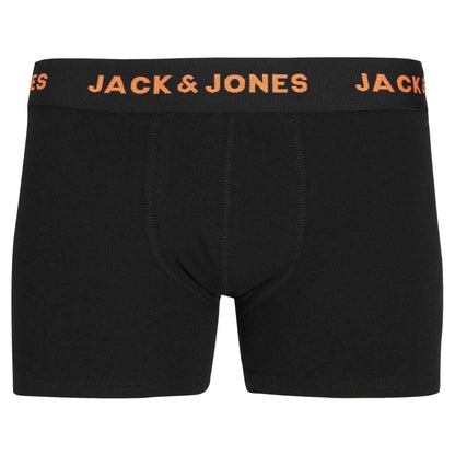 Black - Pack Shot - Jack And Jones Childrens-Kids Basic Boxer Briefs (Pack of 7)