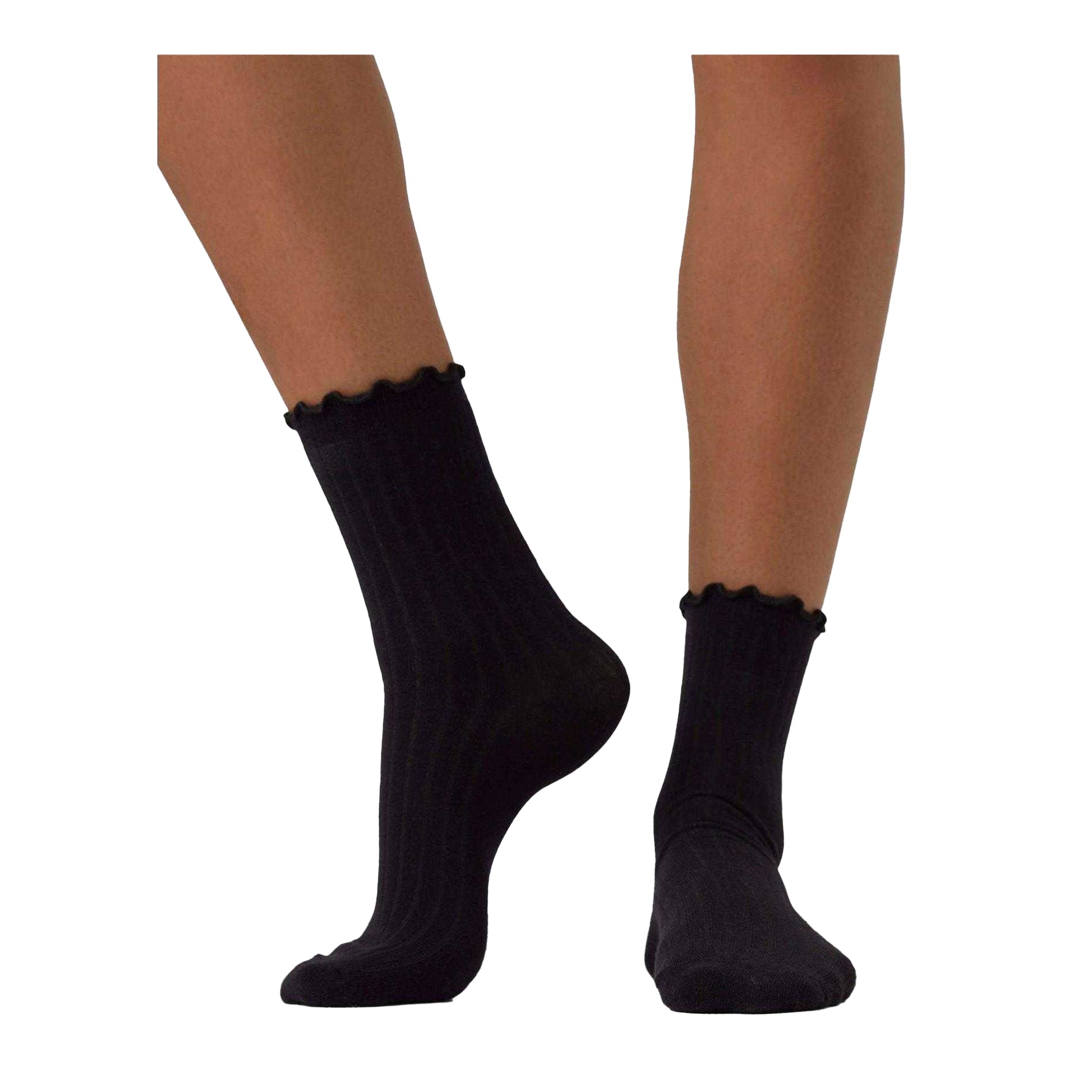 Black - Back - Vero Moda Mens Ena Crew Socks