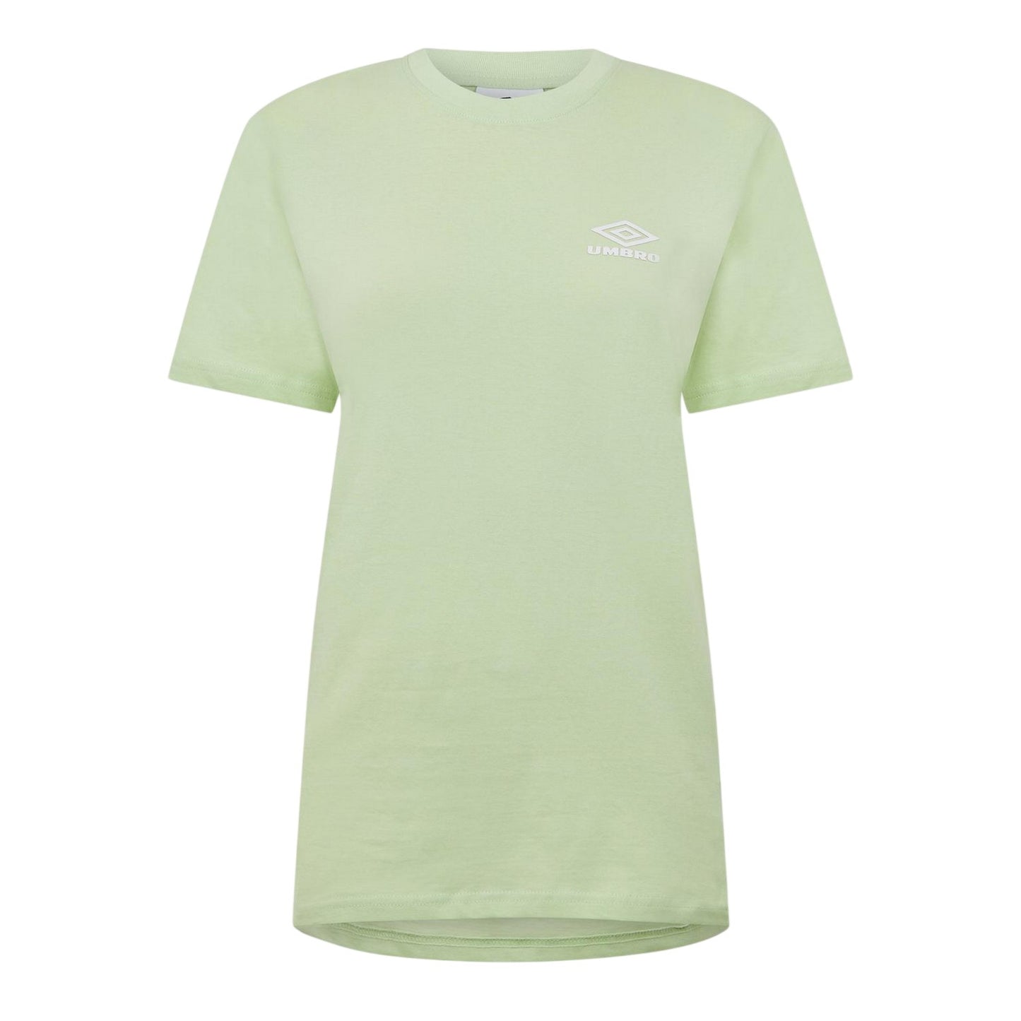 Seafoam-White - Front - Umbro Womens-Ladies Crew Neck Oversized T-Shirt