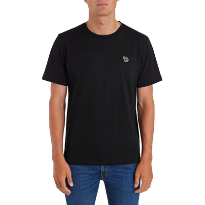 Black - Front - Paul Smith Mens Embroidered Motif Cotton T-Shirt