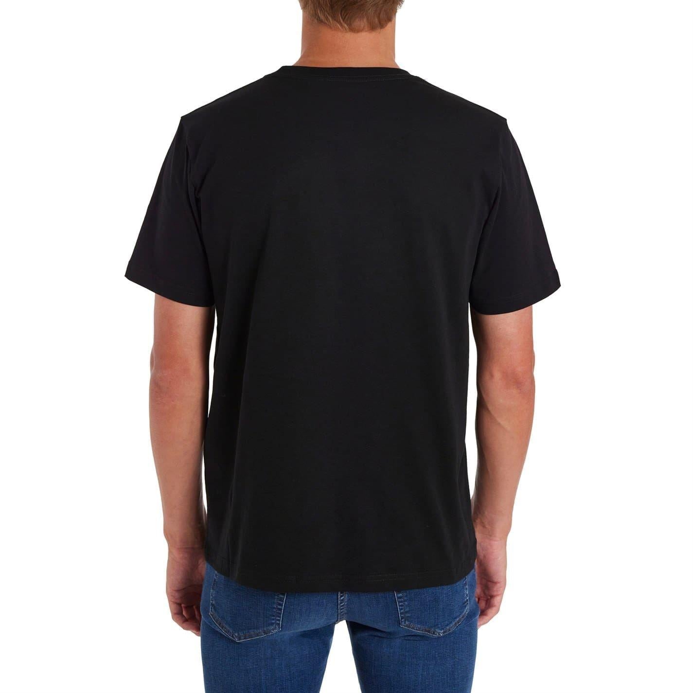 Black - Back - Paul Smith Mens Embroidered Motif Cotton T-Shirt