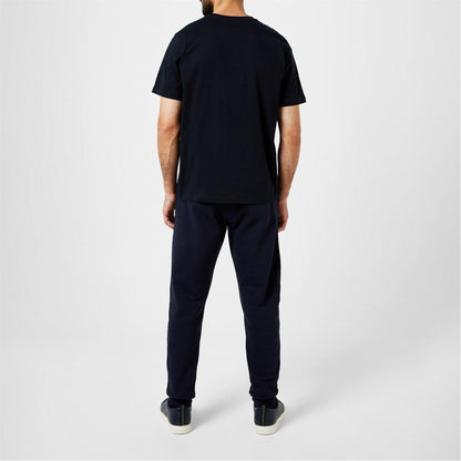 Navy - Side - Paul Smith Mens Embroidered Motif Cotton T-Shirt