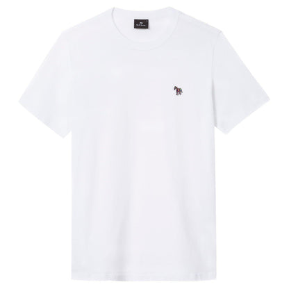 White - Lifestyle - Paul Smith Mens Embroidered Motif Cotton T-Shirt