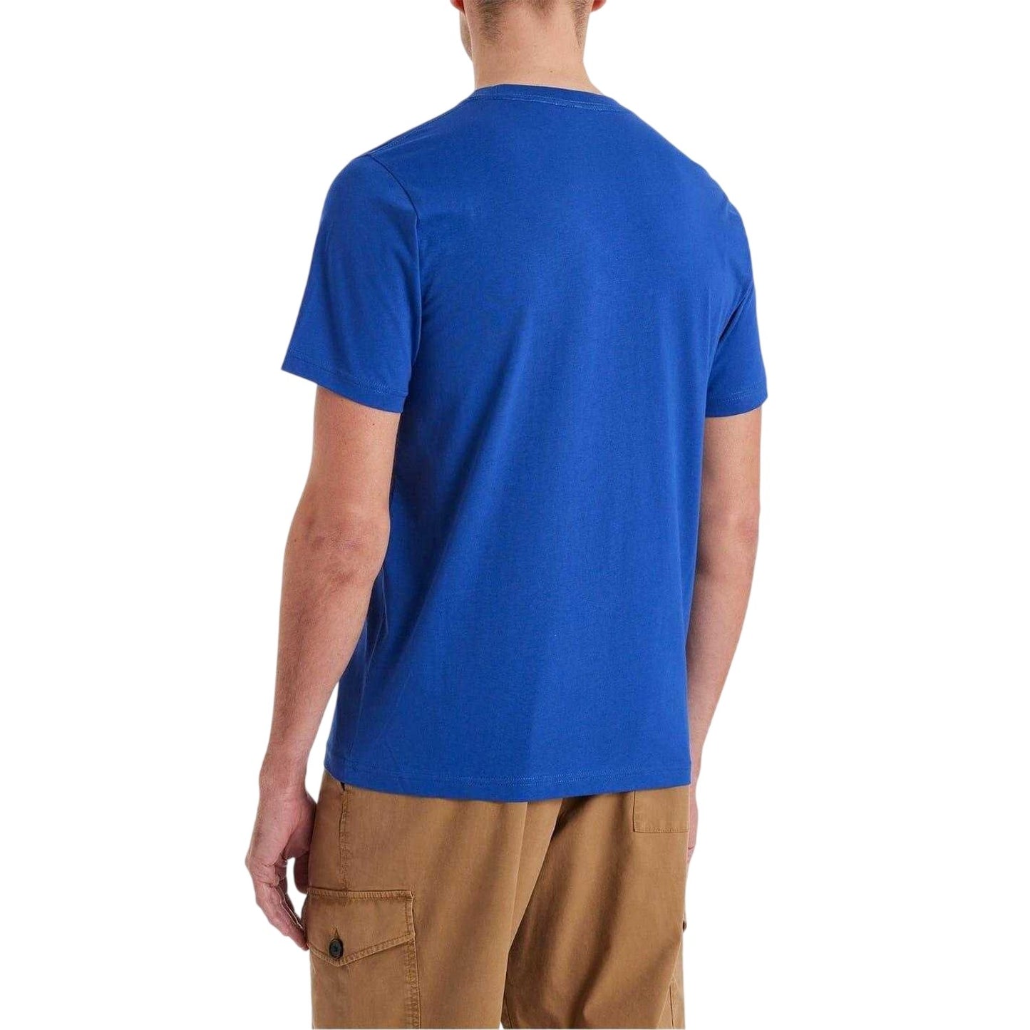 Dark Blue - Back - Paul Smith Mens Embroidered Motif Cotton T-Shirt