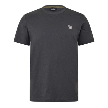 Grey - Front - Paul Smith Mens Embroidered Motif Cotton T-Shirt