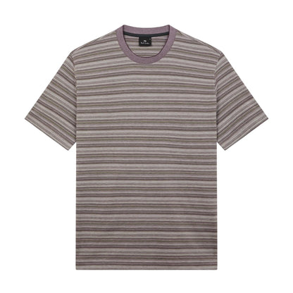 Green - Front - Paul Smith Mens Striped T-Shirt