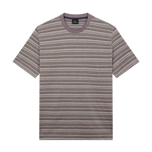 Green - Front - Paul Smith Mens Striped T-Shirt