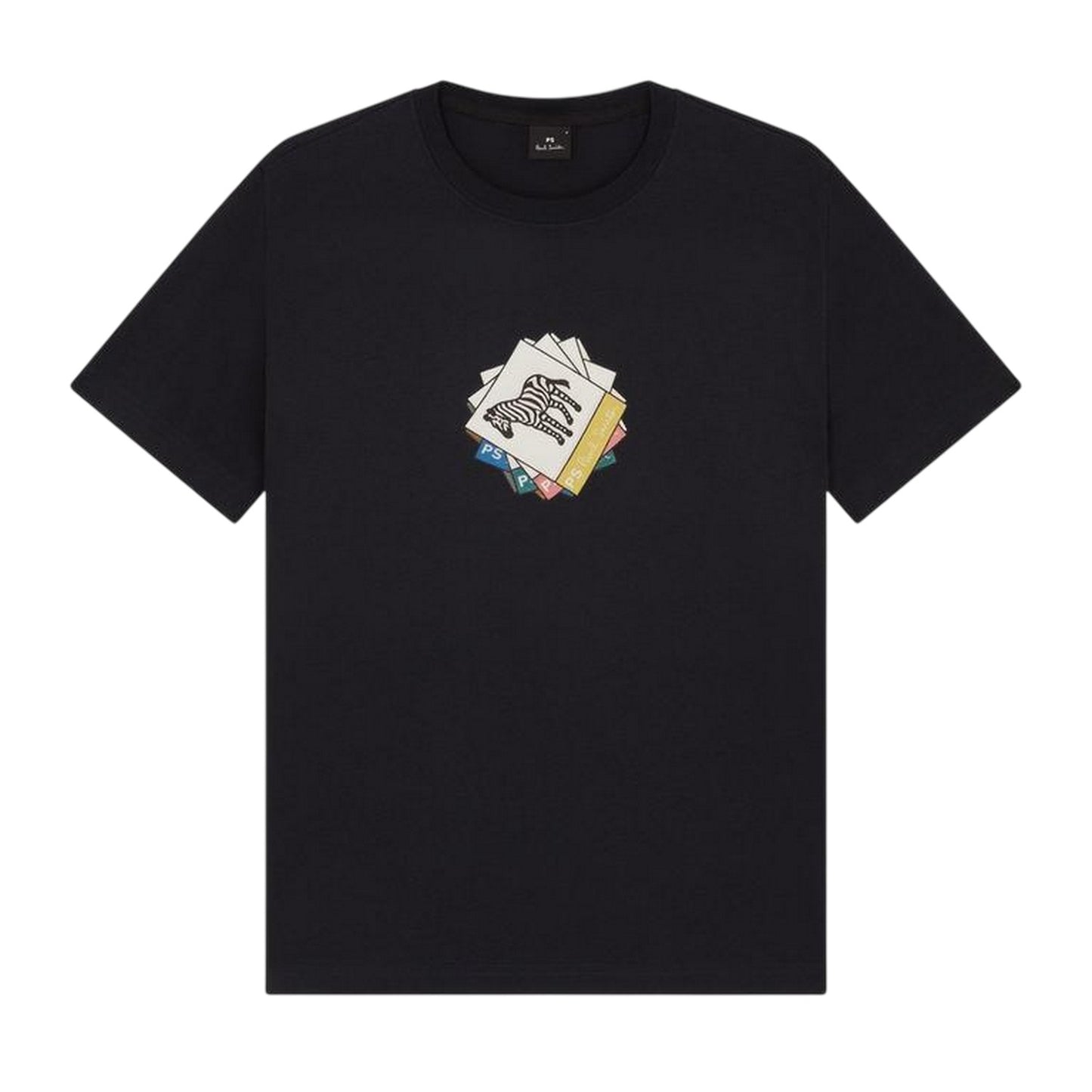 Blue - Front - Paul Smith Mens Graphic Print Jersey T-Shirt
