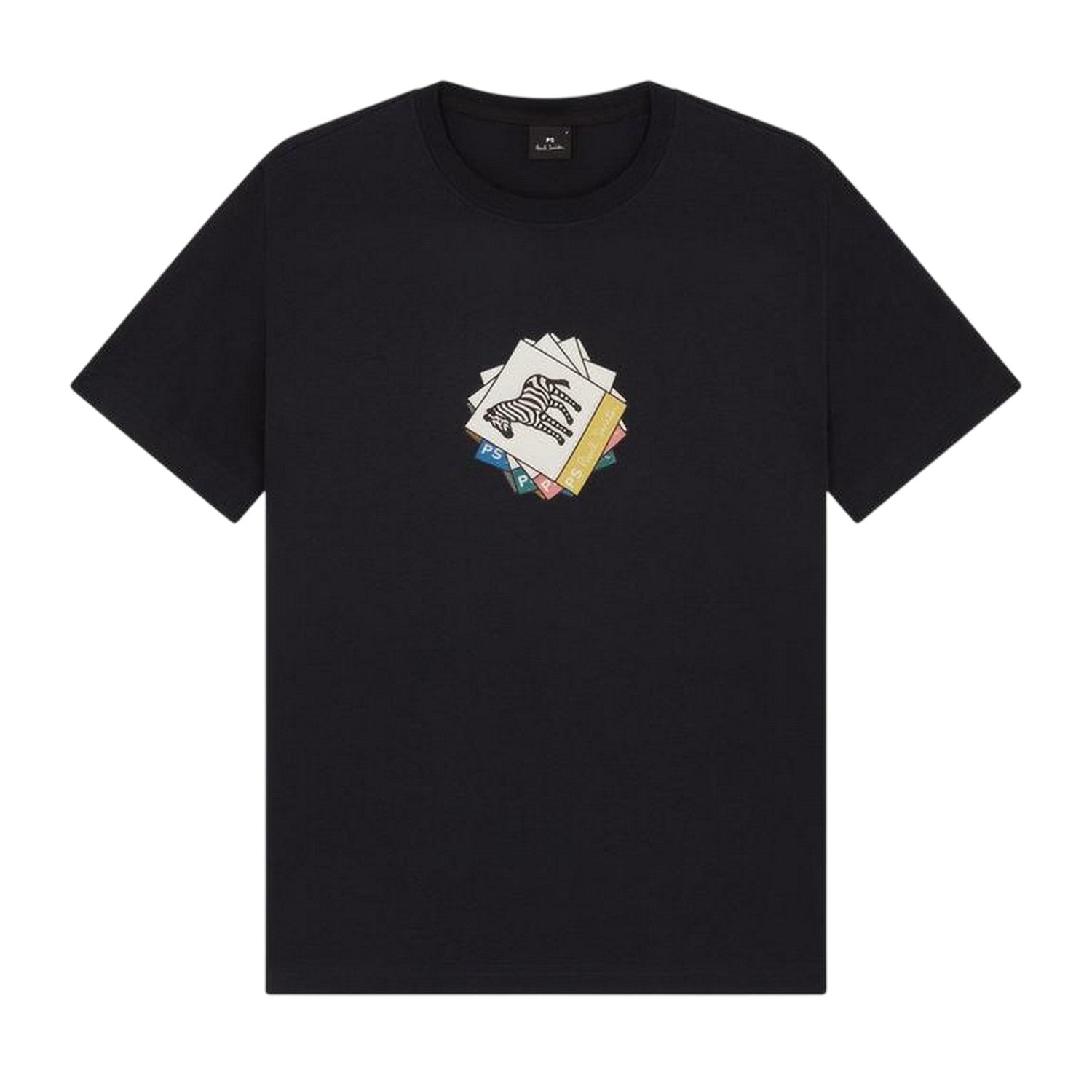 Blue - Front - Paul Smith Mens Graphic Print Jersey T-Shirt