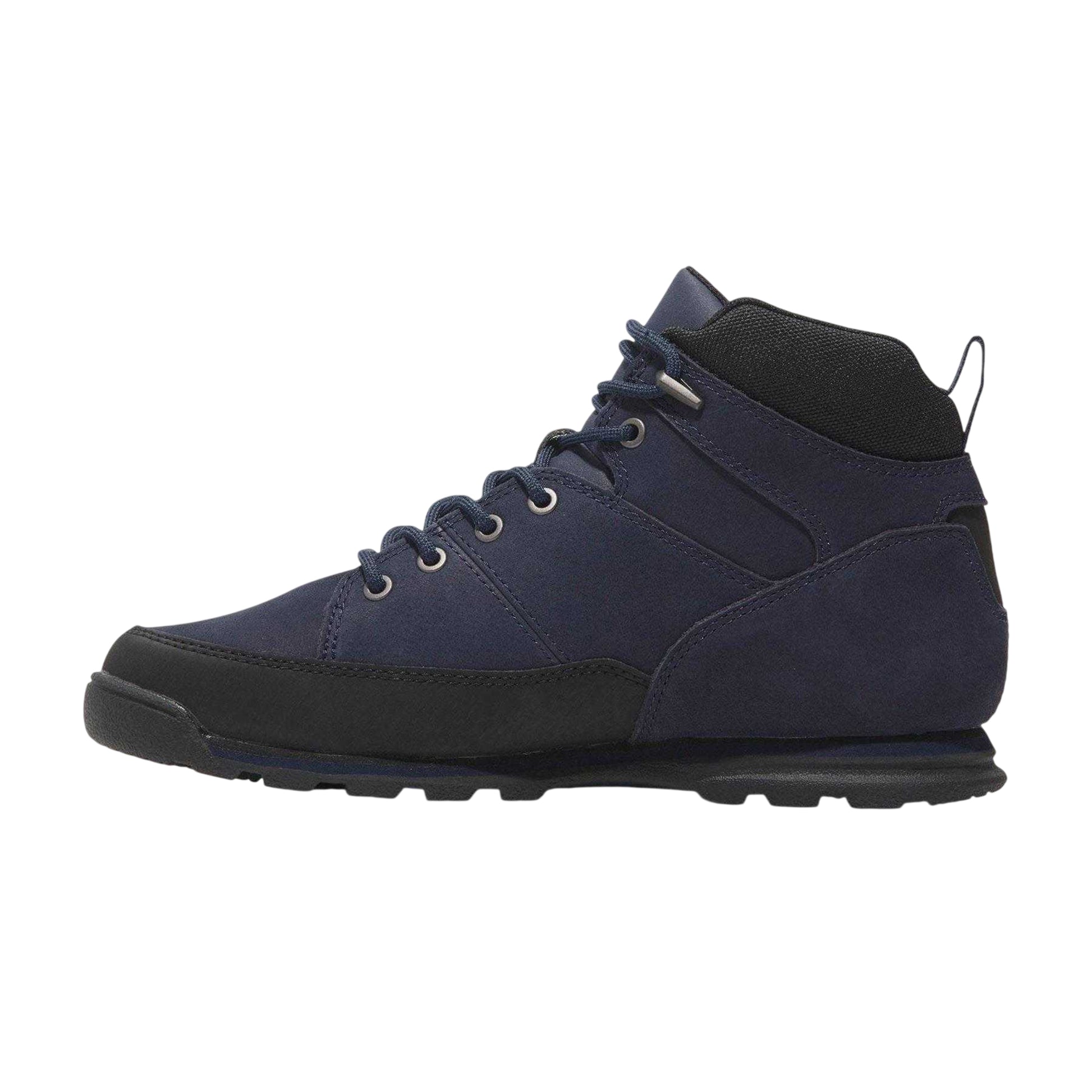 Navy - Back - Timberland Mens Euro Rock Leather Mid Cut Boots