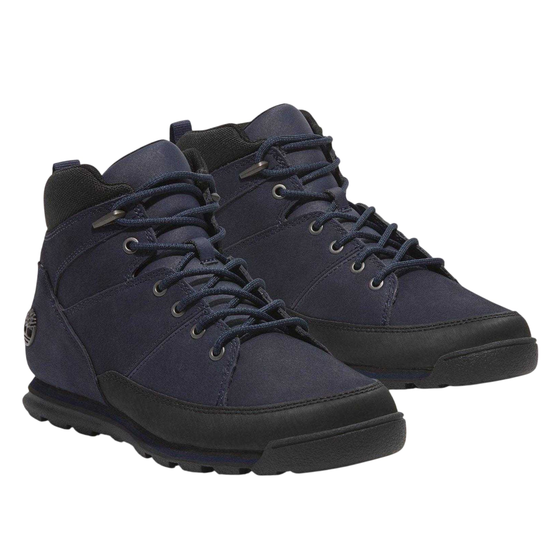 Navy - Lifestyle - Timberland Mens Euro Rock Leather Mid Cut Boots