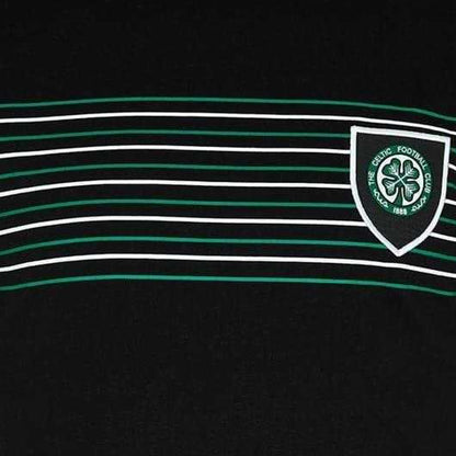 Black - Side - Celtic FC Mens Retro Celtic Cotton T-Shirt