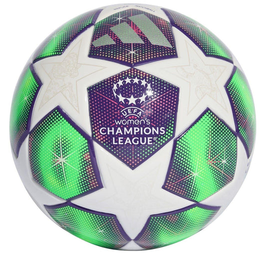 White-Yellow - Front - Adidas UEFA Champions League Mini Football