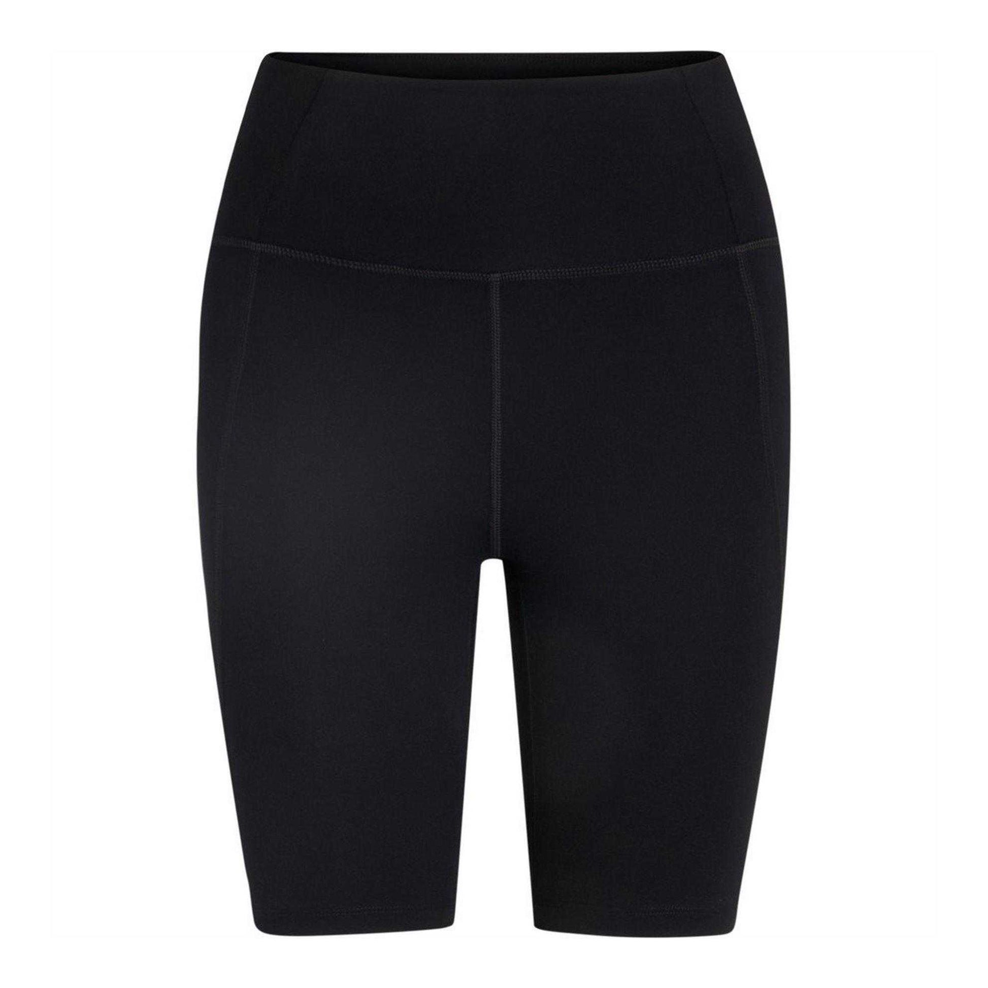 Black - Front - Girlfriend Collective Womens-Ladies Comp Snug Fit Cycling Shorts