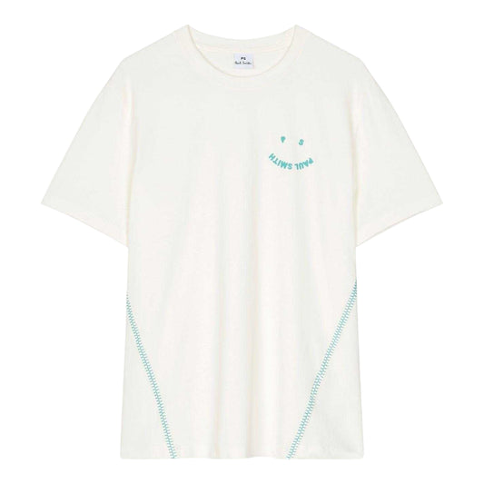 White - Front - Paul Smith Womens-Ladies Contrast Detail Regular T-Shirt