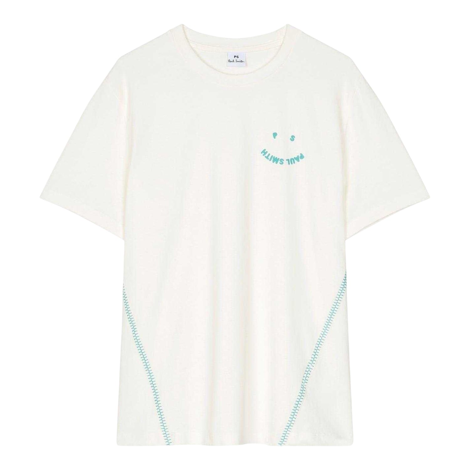 White - Front - Paul Smith Womens-Ladies Contrast Detail Regular T-Shirt