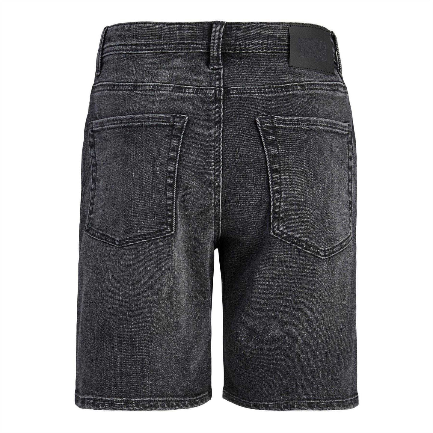 Black Denim - Back - Jack And Jones Boys Denim Shorts