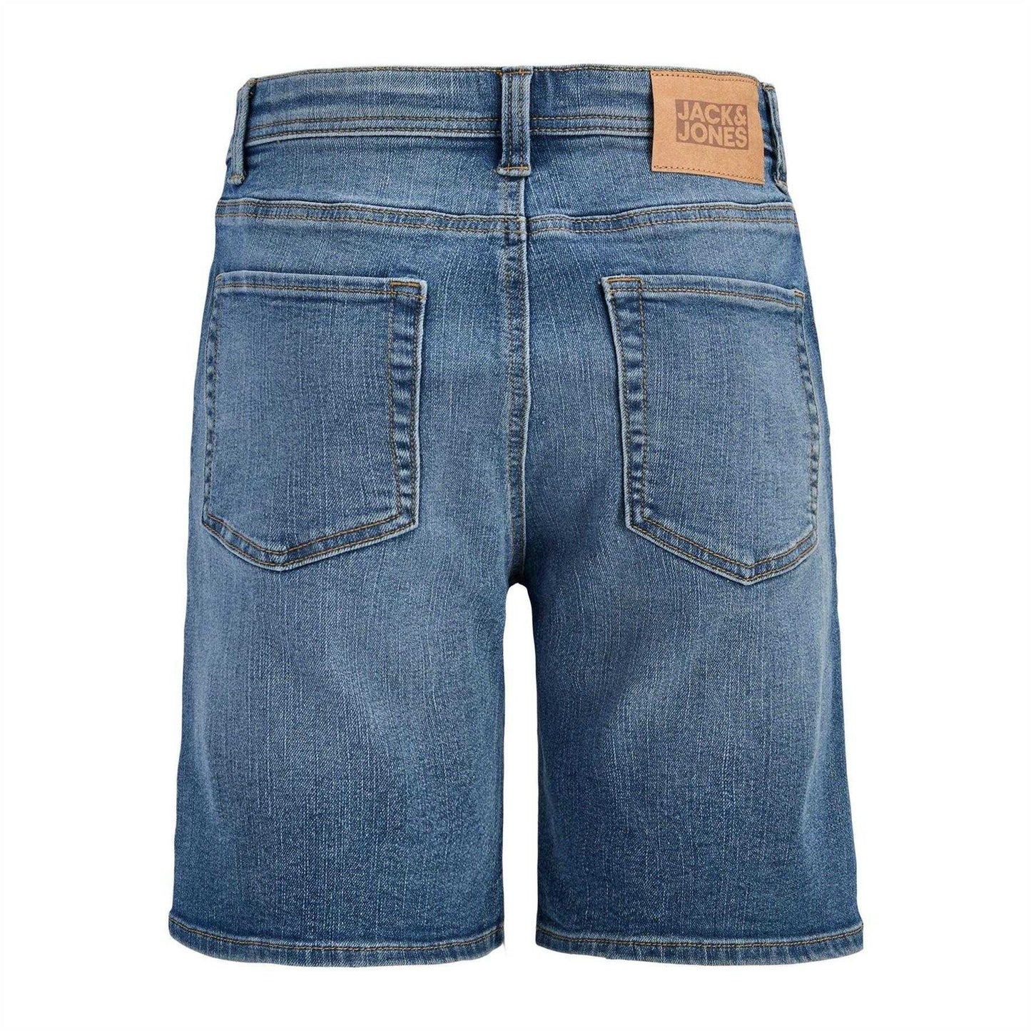 Blue Denim - Back - Jack And Jones Boys Denim Shorts
