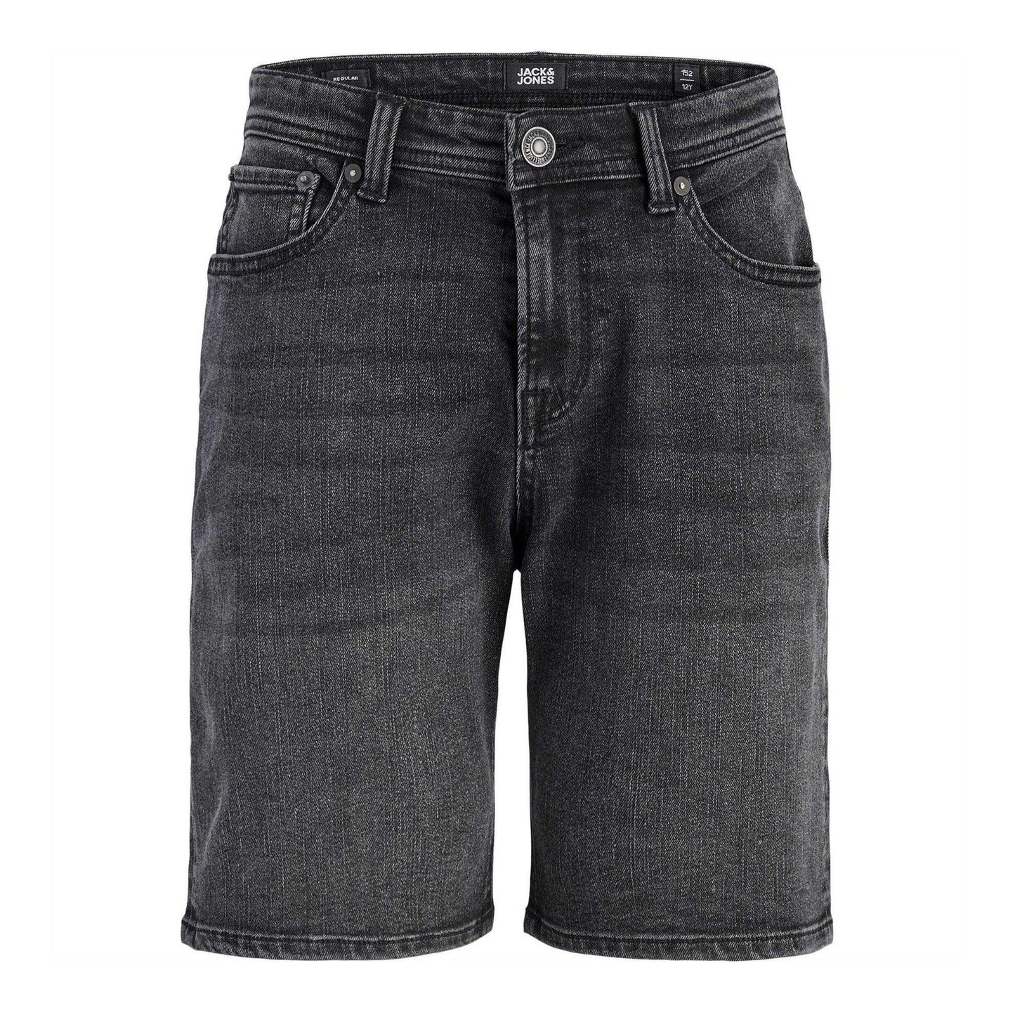 Black Denim - Front - Jack And Jones Boys Denim Shorts
