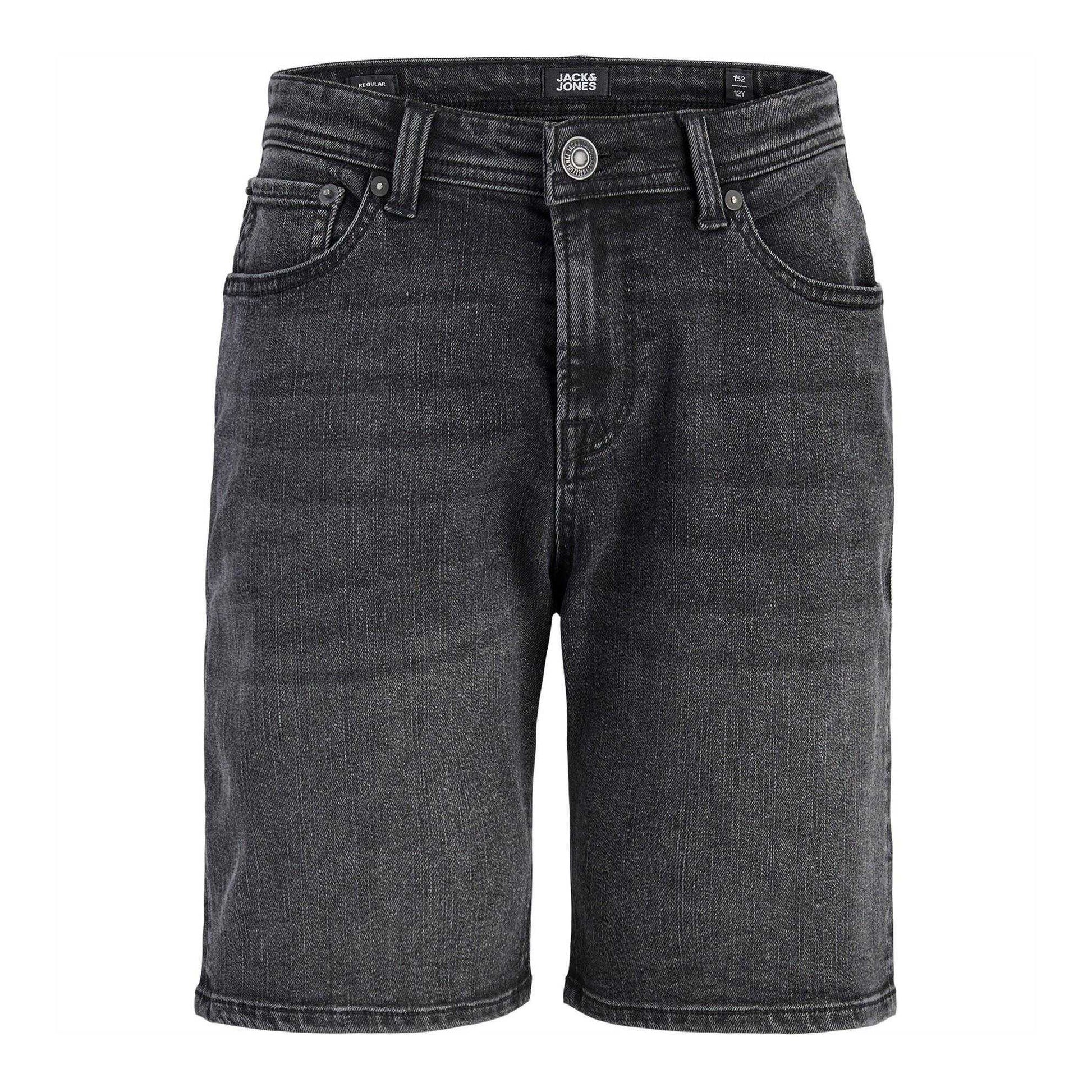 Black Denim - Front - Jack And Jones Boys Denim Shorts