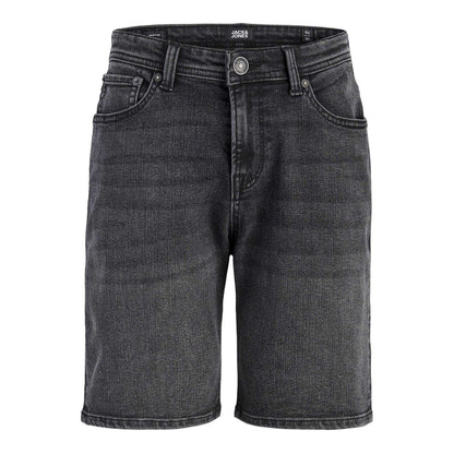 Black Denim - Front - Jack And Jones Boys Denim Shorts
