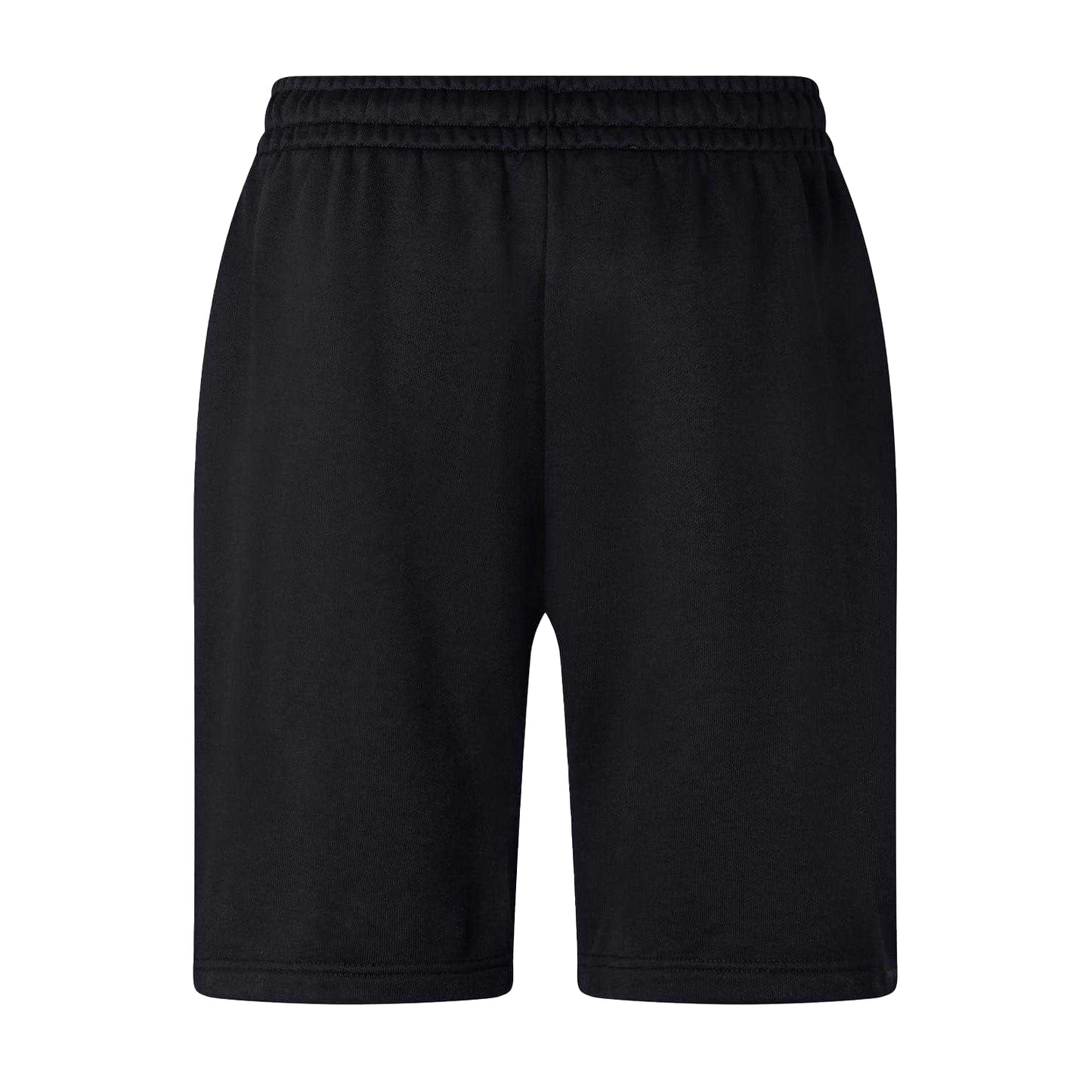 Black-White - Back - Off White Mens Fleece Relaxed Fit Sweat Shorts