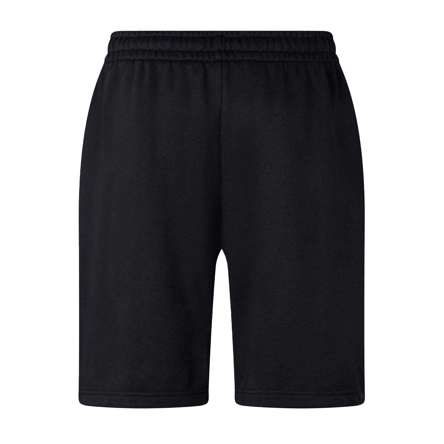 Black-White - Back - Off White Mens Fleece Relaxed Fit Sweat Shorts